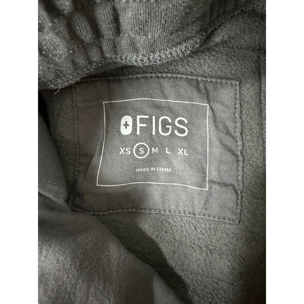 FIGS Essential Jogger Sweatpants Mens Small Charcoal Gray Fleece Drawstring‎ EUC